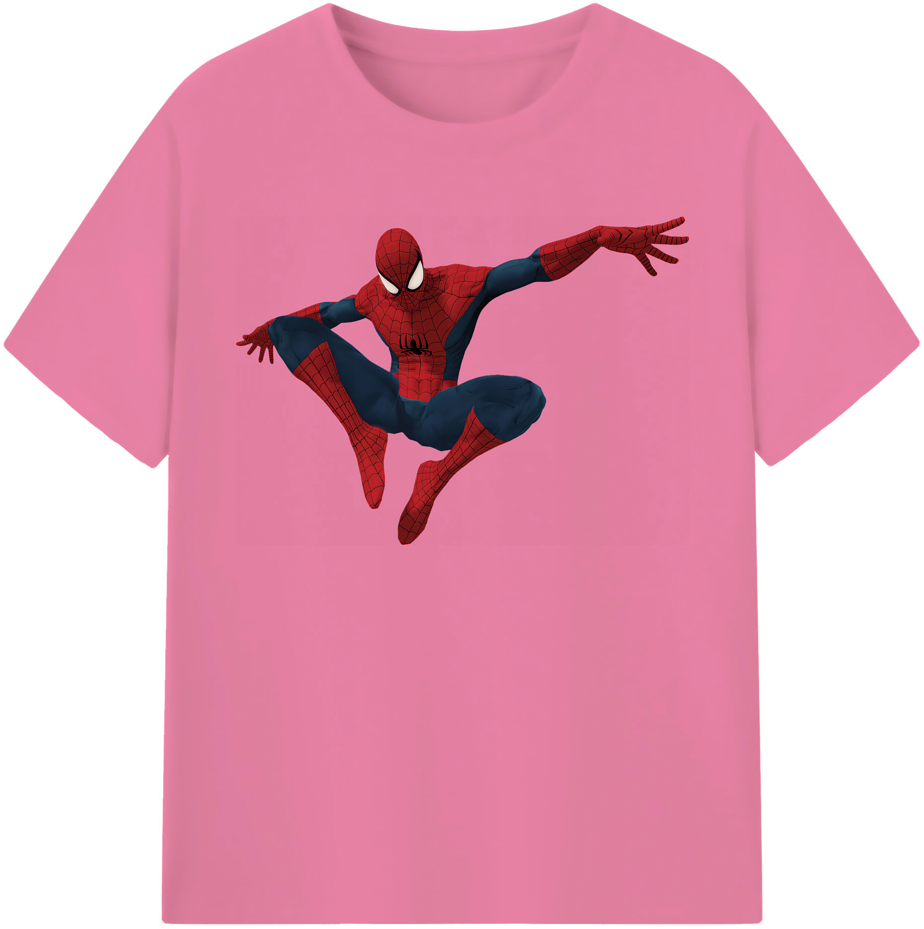 （画像用） Spider Man スパイダーマン 綿100％半袖Tシャツ（フロントプリント）